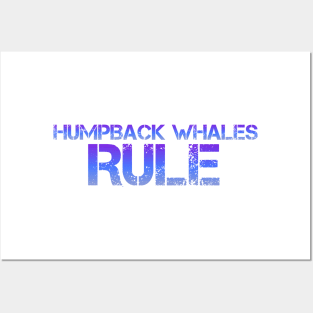 Humpback whale t-shirt designs Posters and Art